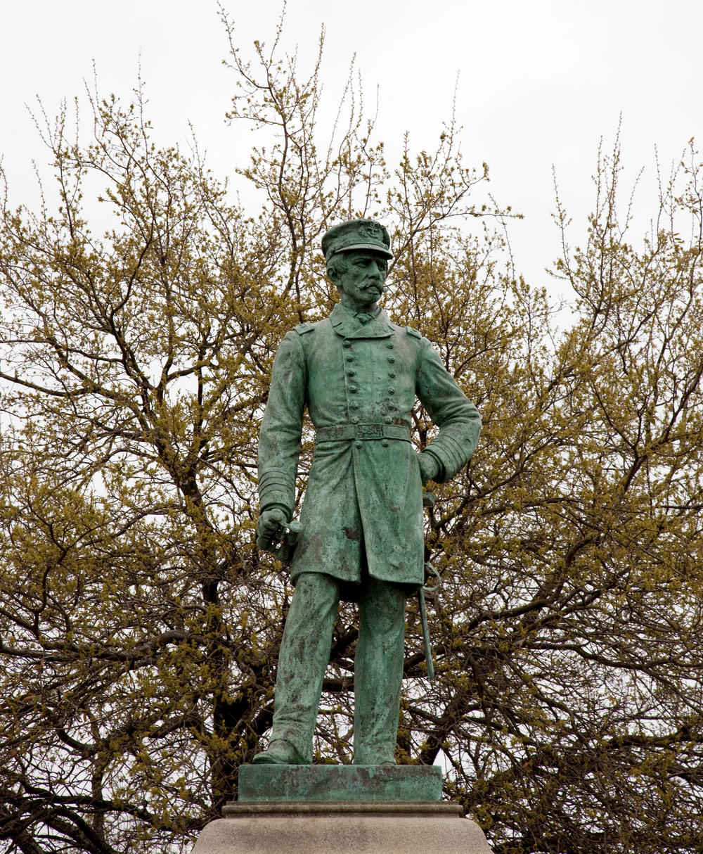 Statue of Rear Adm. Raphael Semmes, Mobile, Ala., in 2010.