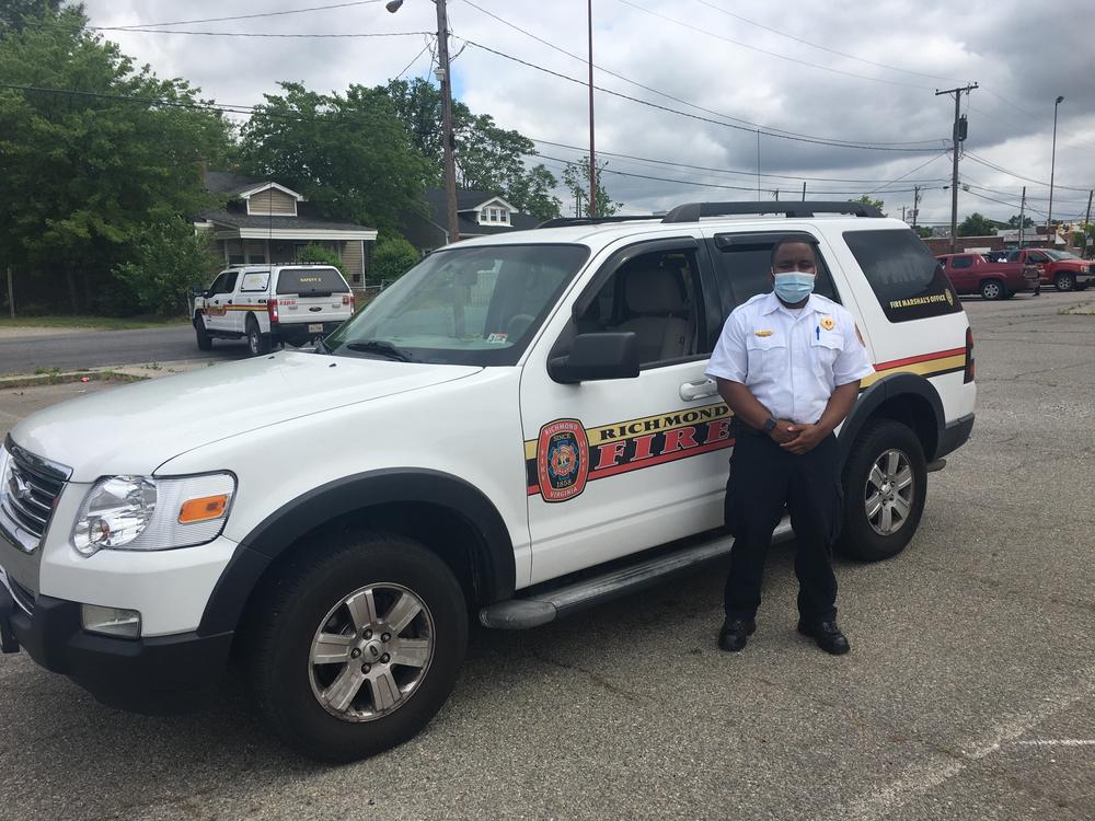 Lt. Travis Stokes, a firefighter in Richmond, Va., is helping to lead an effort to distribute protective equipment to residents of low-income and minority neighborhoods.