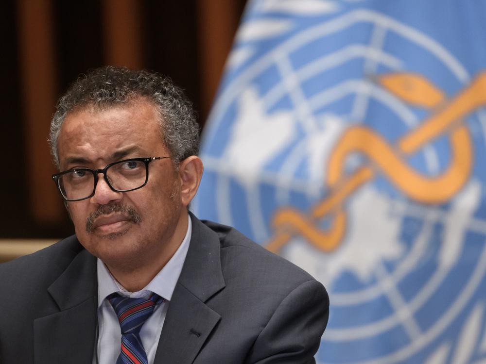 World Health Organization Director-General Tedros Adhanom Ghebreyesus at a meeting last week at WHO headquarters in Geneva. Tedros says the coronavirus 