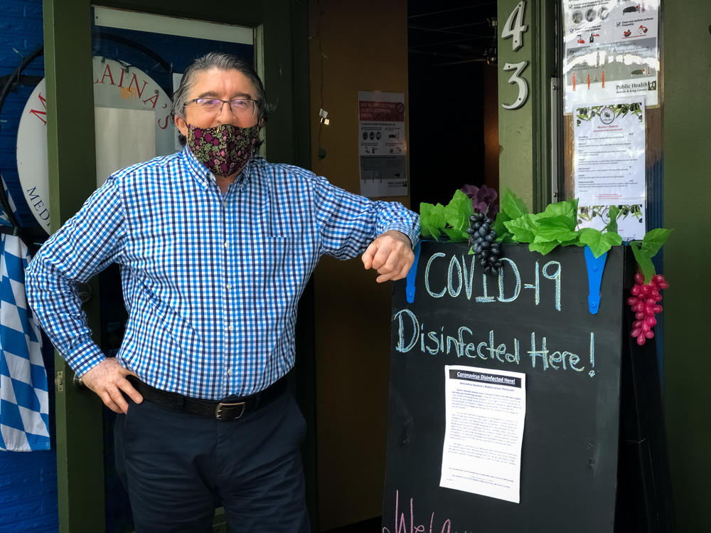 Restaurant owner Musa Firat, who runs Marlaina's Mediterranean Kitchen, installed 