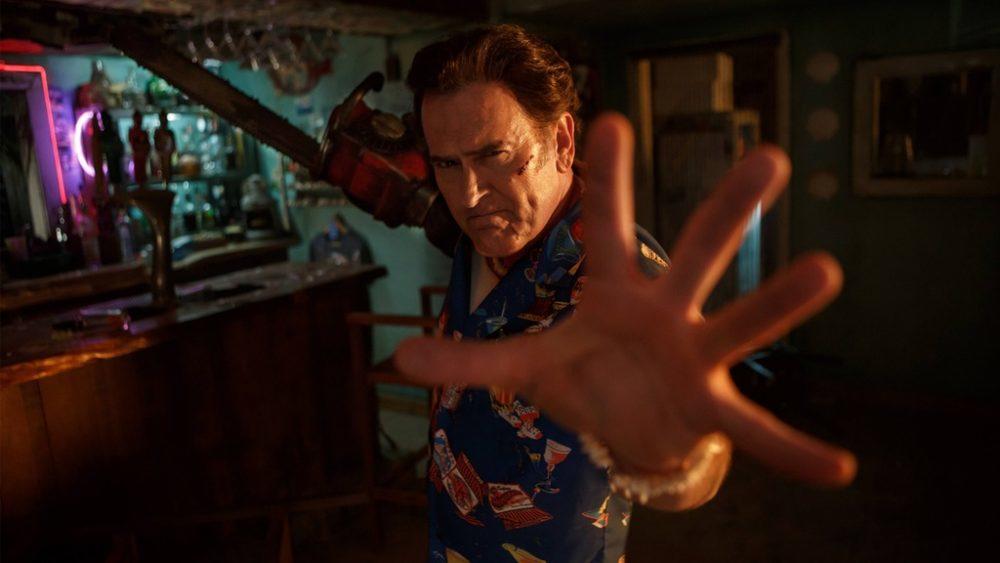 Btruce Campbell as Ash Williams in the Starz series 