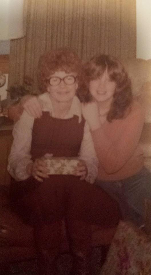 Melinda Dawson with the mother who raised her, Judy Johnson. 