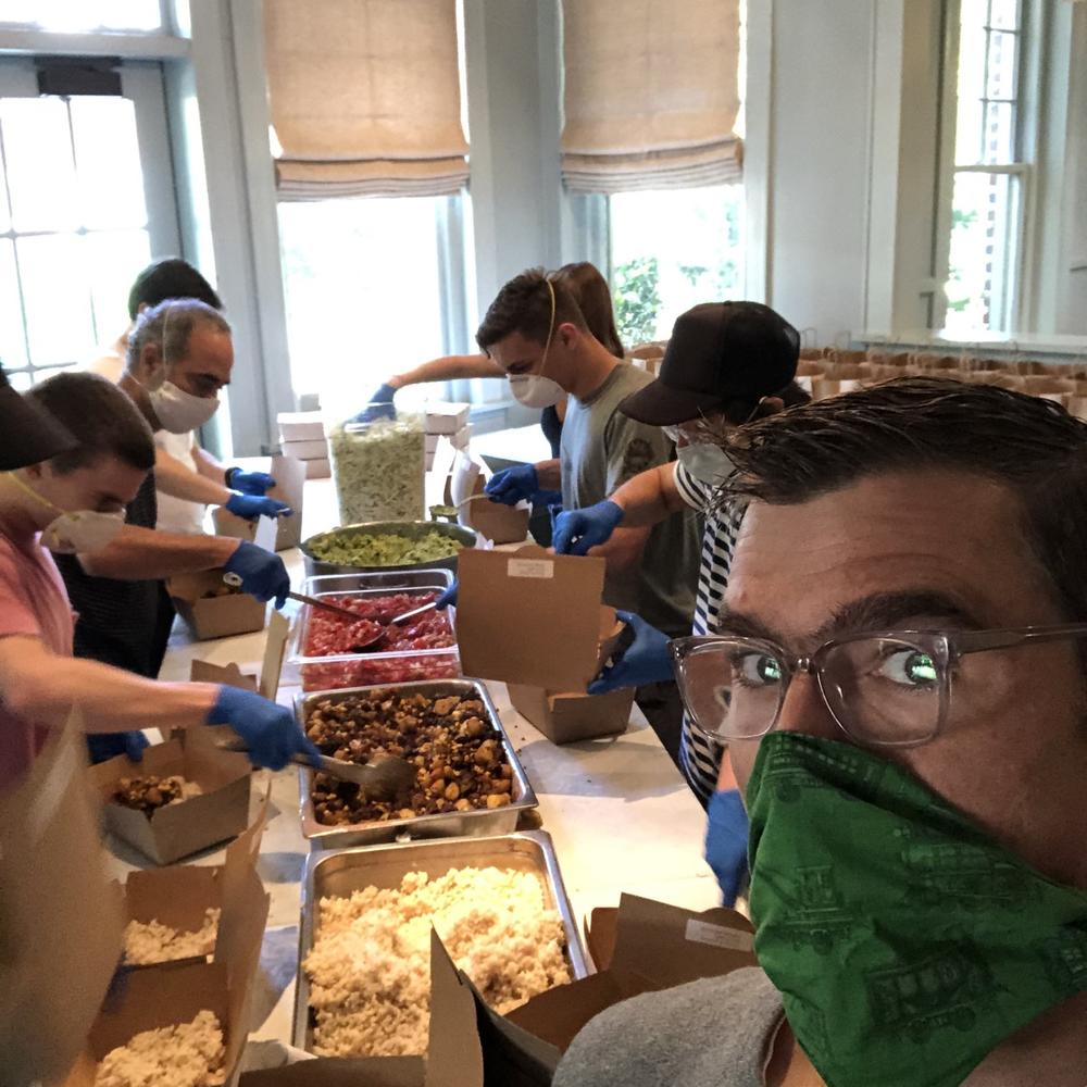 Athens, Ga. chef and restaurant owner Hugh Acheson closed his restaurants during the pandemic. He and his teams are now delivering thousands of meals a week to first responders. 