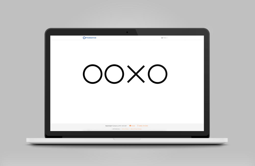 Opternative's test uses shapes and letters, much like an office-based exam, but CEO Aaron Dallek says it is 