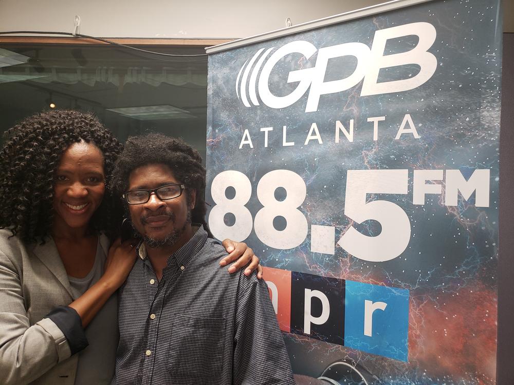 GPB's Leah Fleming [left] with Kalonji Jama Changa [right]