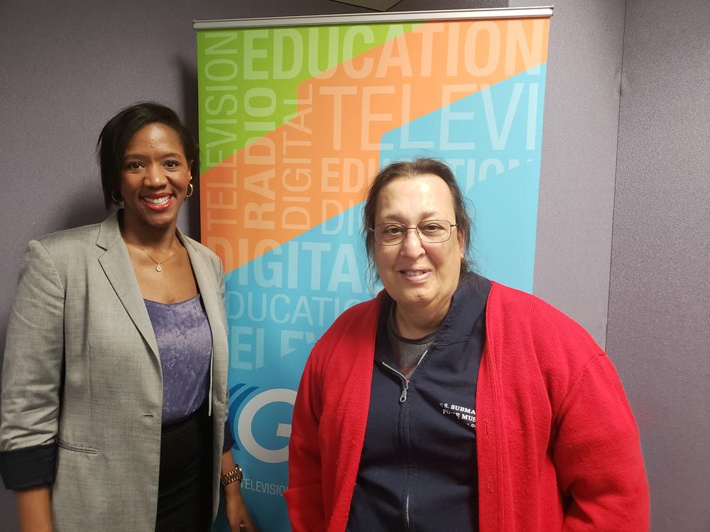 GPB's Leah Fleming (left) and trans activist Monica Helms (right)