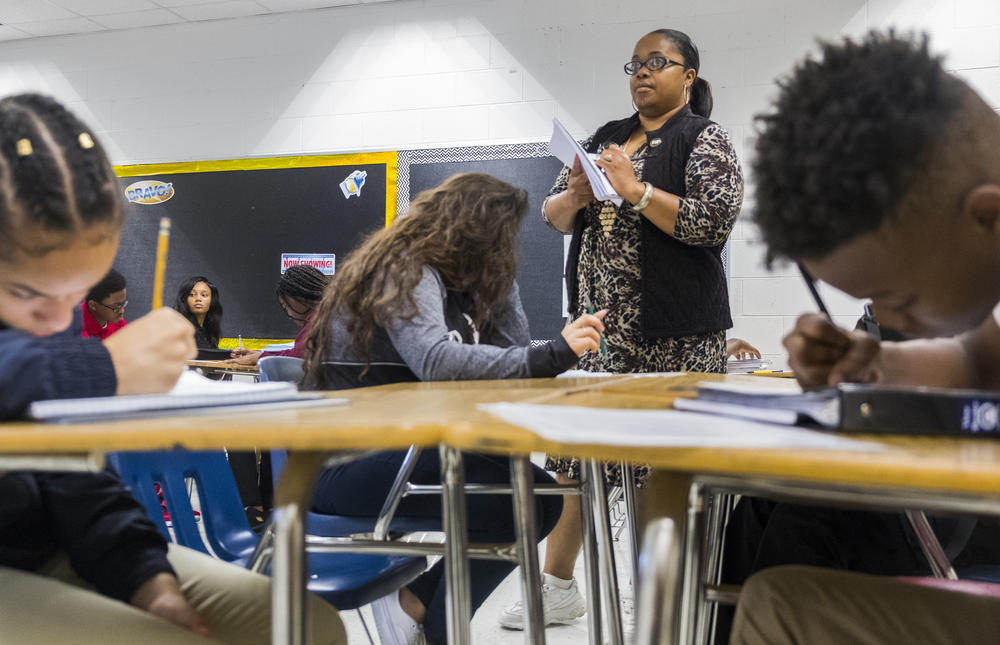 Shandrina Griffin-Stewart grew up in East Macon and attended Appling Middle School where she is in her first year as principal. Appling is one of 18 schools in Georgia where the Chief Turnaround Schools Officer, appointed by the governor, is at work.