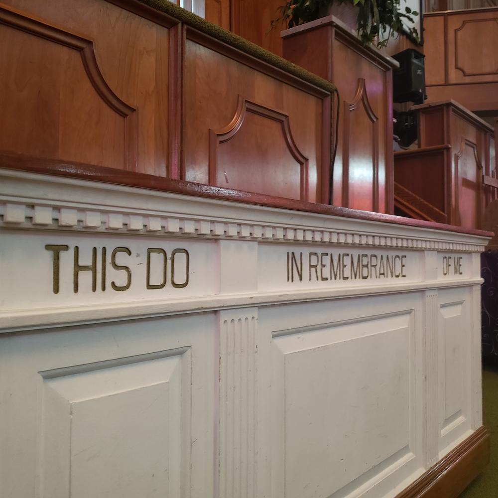 Inside Greenforest Community Baptist Church in East Atlanta.