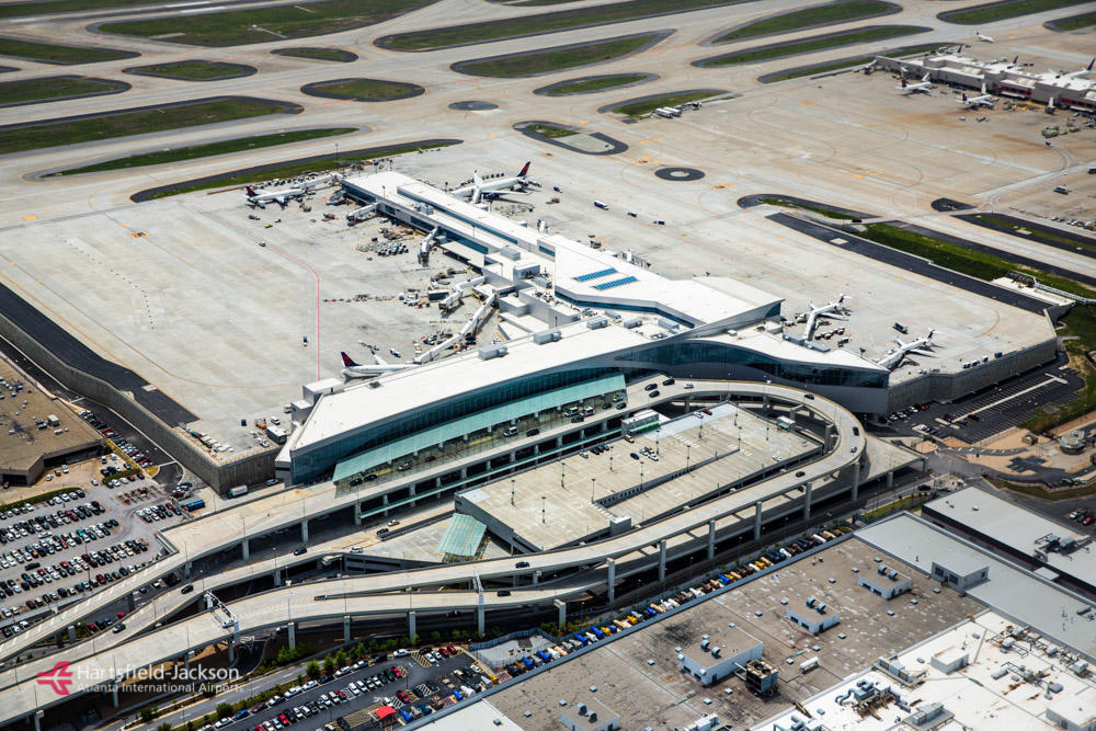 More than 2,500 flights take off or land at the airport each day. 