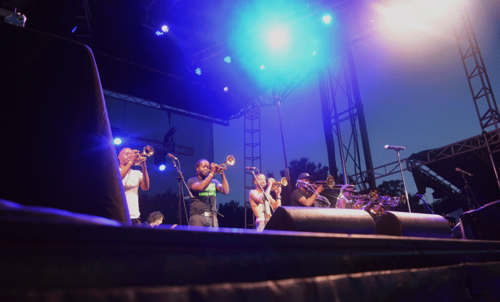 Hypnotic Brass Ensemble closed out Saturday night.