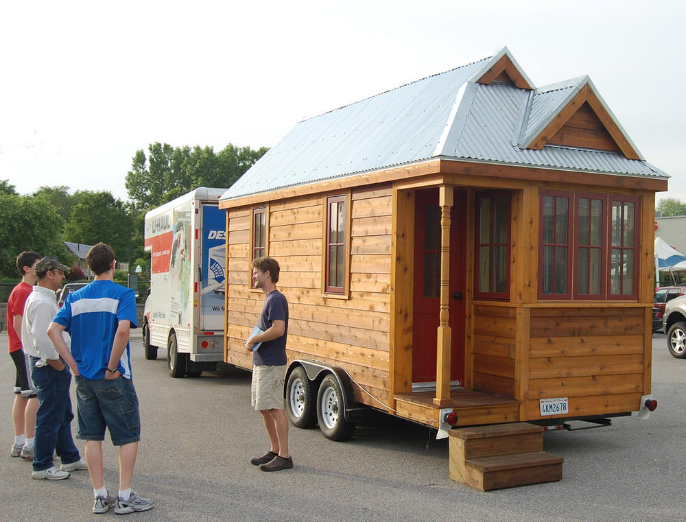 Tiny homes are easy to transport and cost efficient to build. 