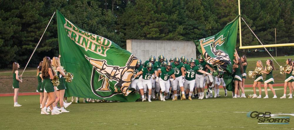 The Blessed Trinity High School football team won the 2019 4A state championship.