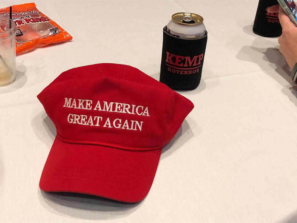 Many of the people who came out to support Brian Kemp also touted President Trump's first two years in office.