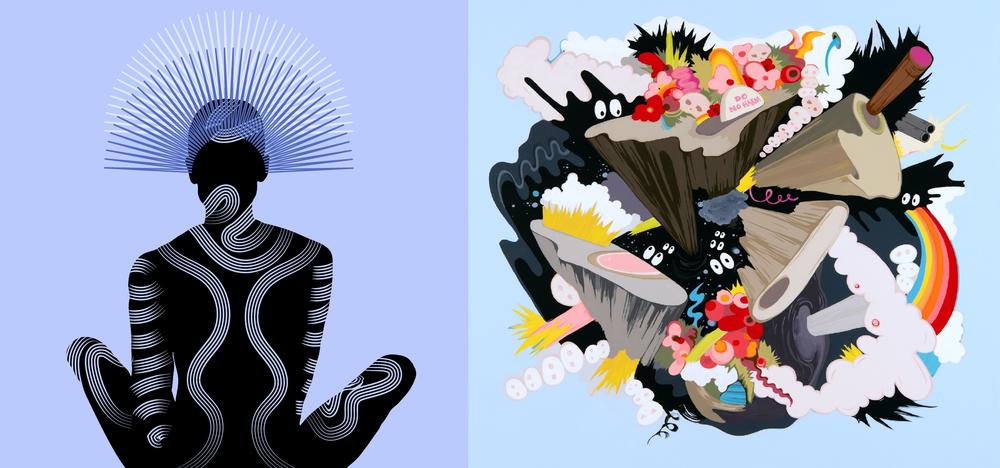 Left: Art by Neka King - Right: Art by Sarah Emerson