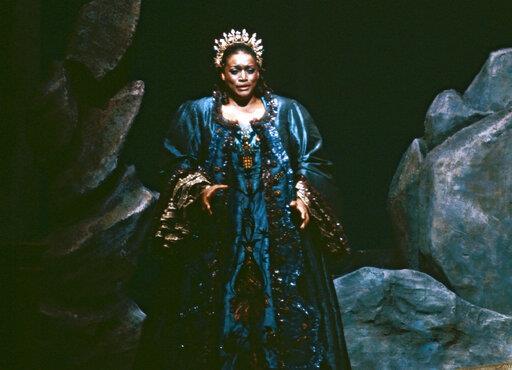 Jessye Norman in the title role of Strauss' "Ariadne auf Naxos," in New York.
