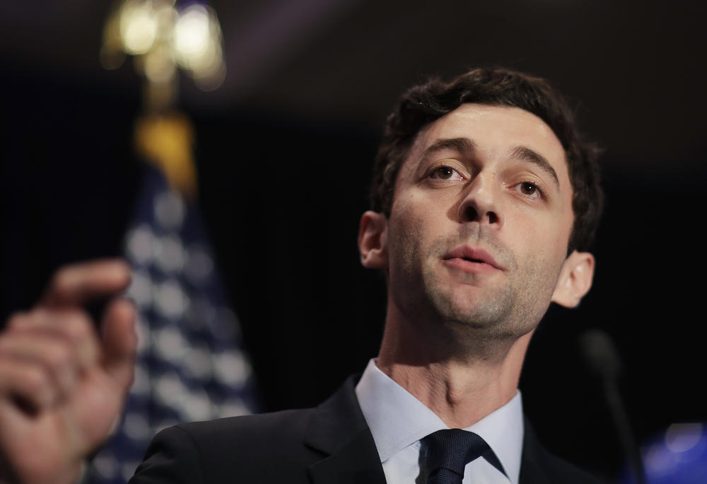 Democratic candidate for 6th congressional district Jon Ossoff speaks before supporters after special run-off election.