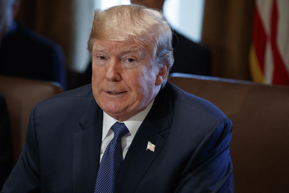 President Donald Trump speaks during a cabinet meeting at the White House, Wednesday, Nov. 1, 2017, in Washington.