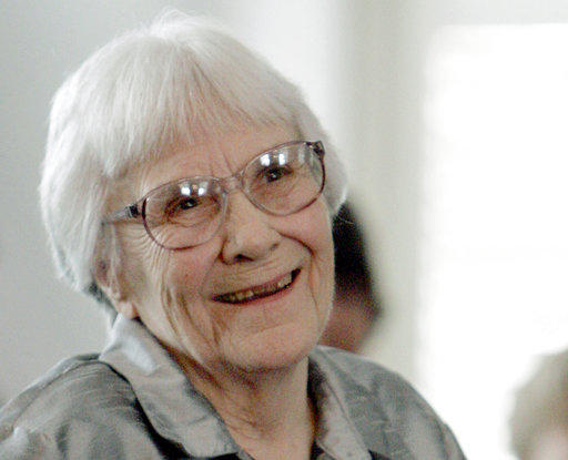 Harper Lee smiles during a 2007 ceremony honoring the four new members of the Alabama Academy of Honor at the Capitol in Montgomery, Alabama.