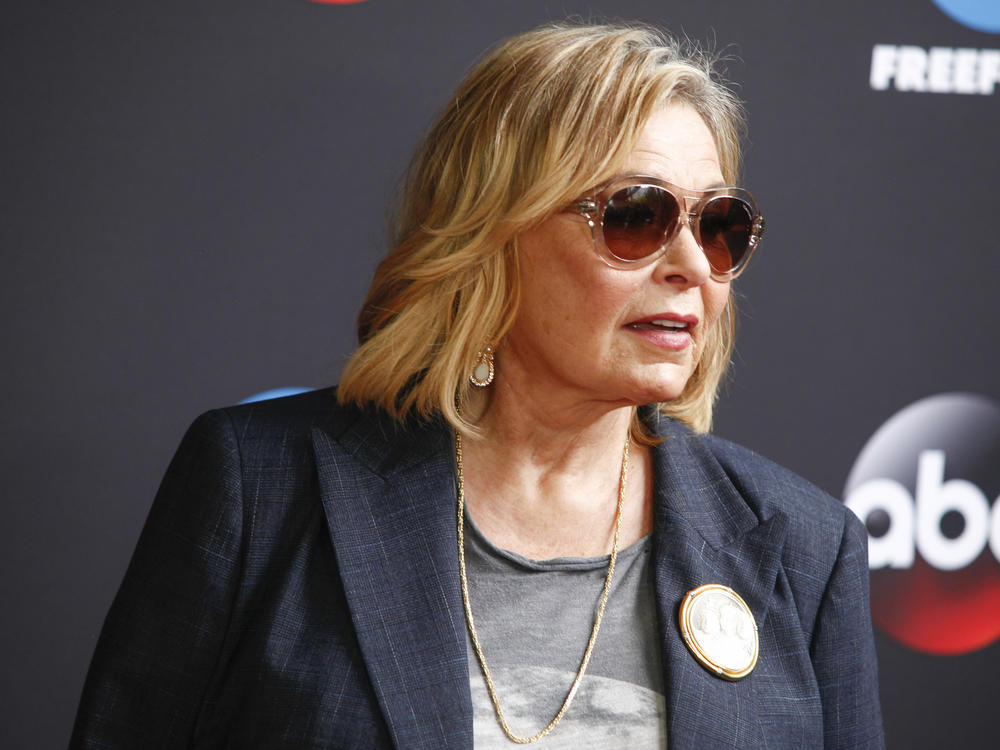 Roseanne Barr attends the Disney/ABC/Freeform 2018 Upfront Party at Tavern on the Green on Tuesday, May 15, 2018, in New York.