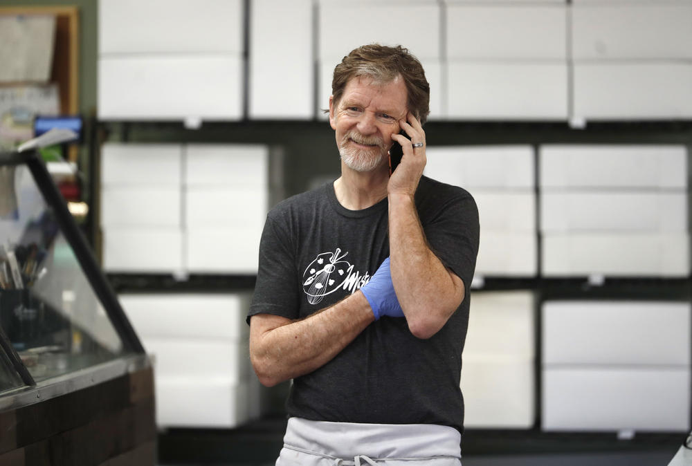Baker Jack Phillips, owner of Masterpiece Cakeshop in Lakewood, Colo., after the U.S. Supreme Court ruled he could refuse to make a wedding cake for a same-sex couple because his religious beliefs did not violate Colorado's anti-discrimination law.