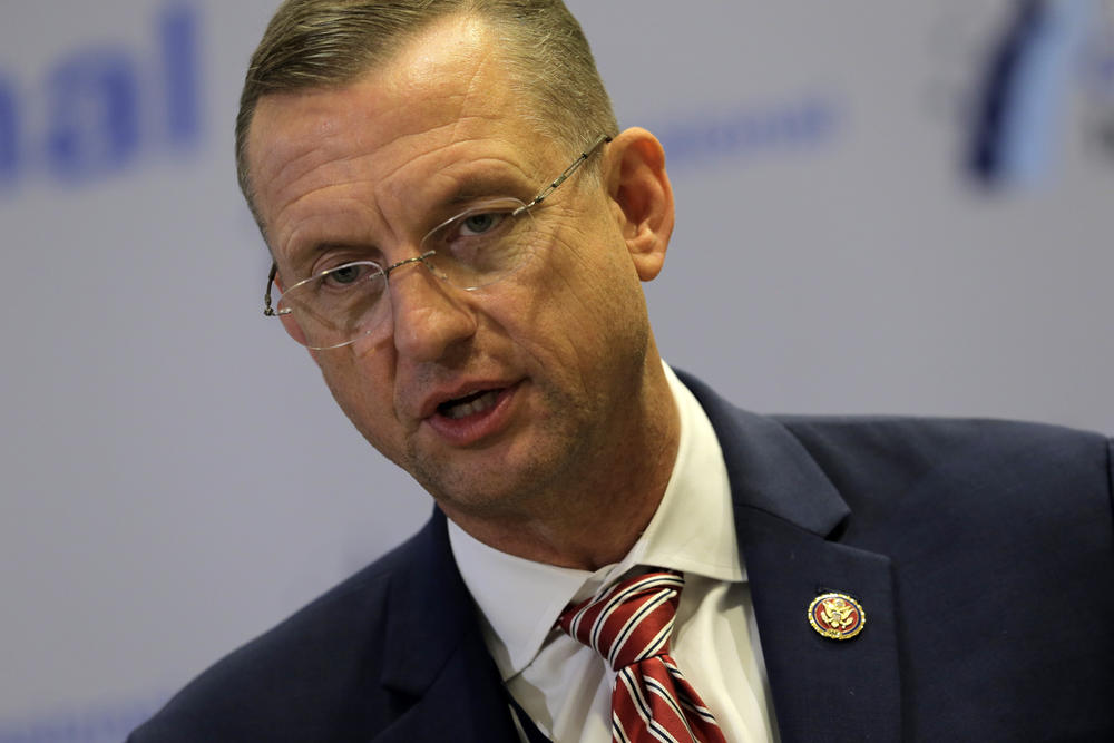 Rep. Doug Collins R-Ga., speaks on a news conference during the House Republican members conference in Baltimore, Thursday, Sept. 12, 2019. 