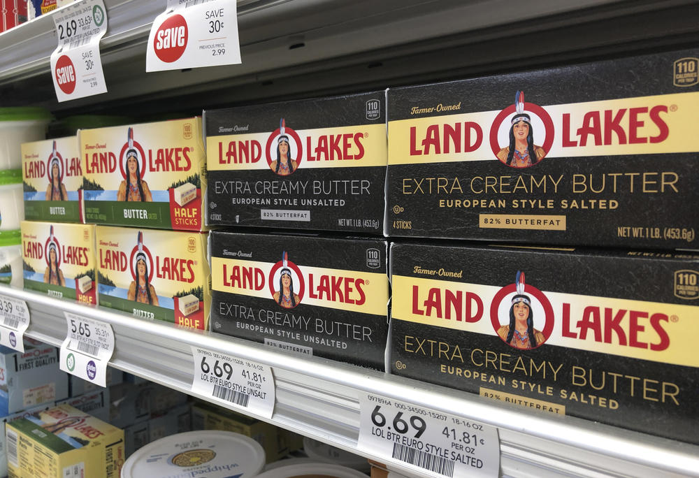 Packages of Land O' Lakes butter are shown at a grocery store, Tuesday, Nov. 12, 2019, in Doral, Fla.