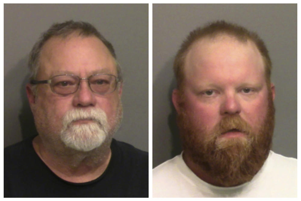 Gregory McMichael (left) and Travis McMichael have been arrested on murder and aggravated assault charges for the death of Ahmaud Arbery.