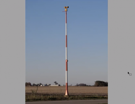The new beacon will be easier to maintain than the 1970s era rotating light atop a Macon Water Authority tower near the airport.