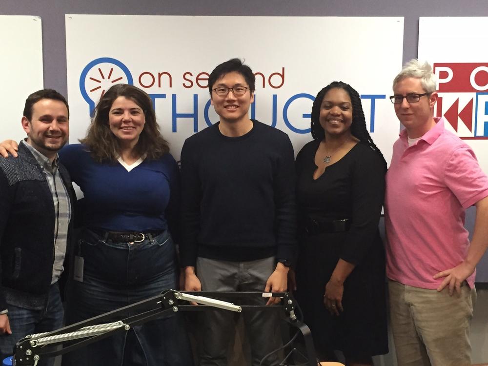 The Breakroom panel (l to r): Robbie Medwed, Celeste Headlee, HB Cho, Nicki Salcedo, and Stefan Turkheimer.