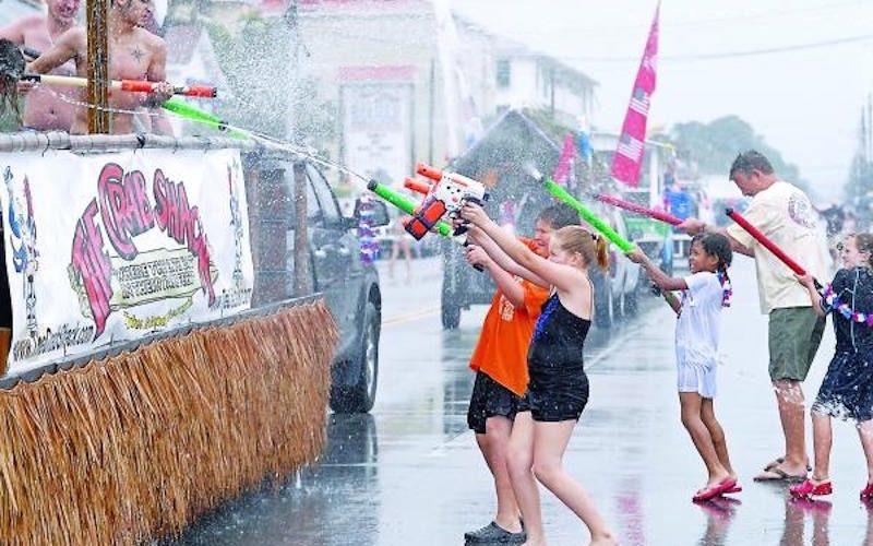 A water fight will take over Tybee Island on Friday during the Beach Bum Parade