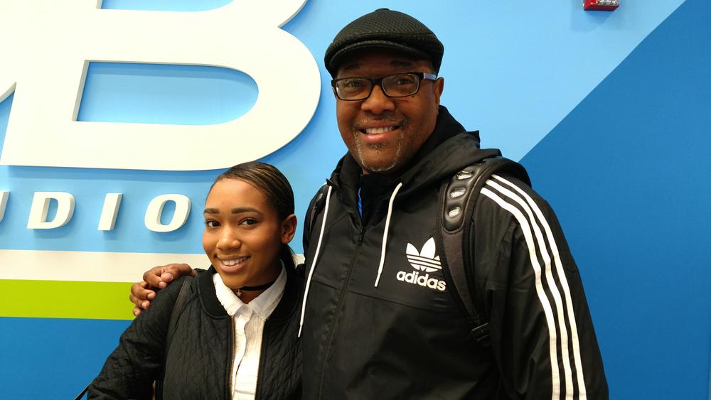 Nzinga Braswell with her father Kenneth on Jan. 4, 2017.