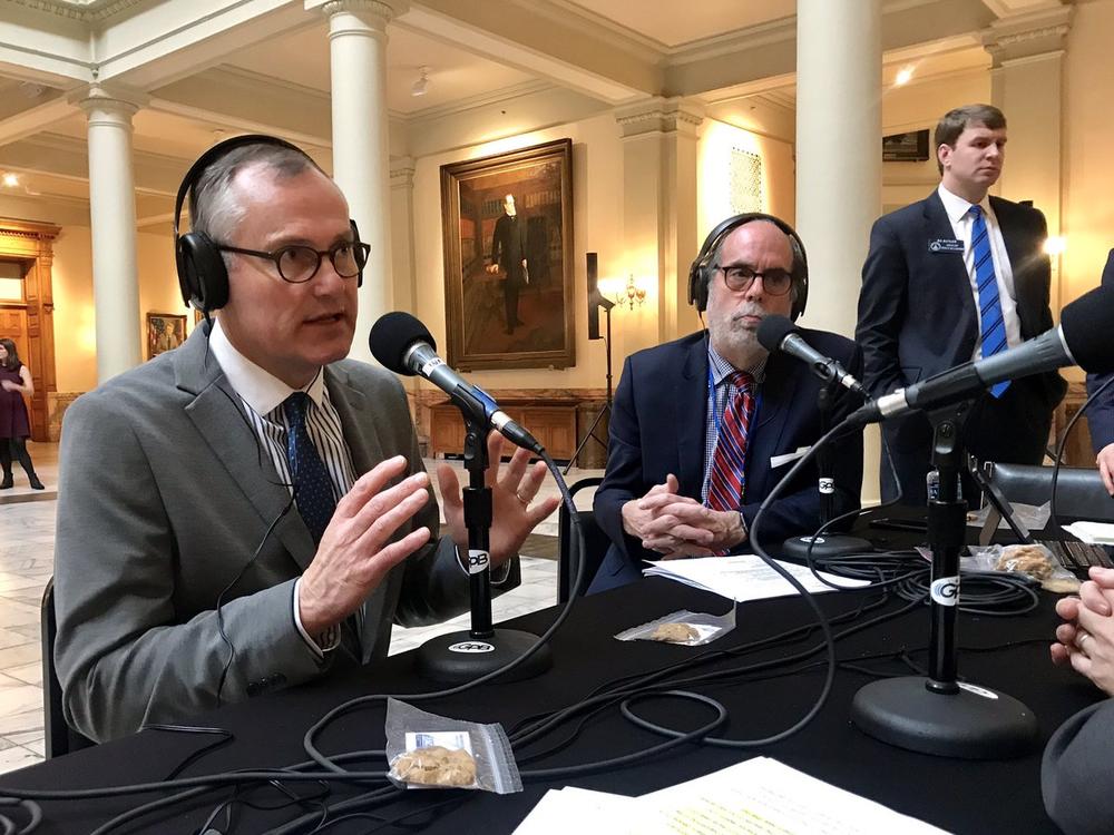 Georgia Lt. Gov. Casey Cagle, GOP candidate for governor, appears on Political Rewind on January 11, 2018, at the Georgia State Capitol.