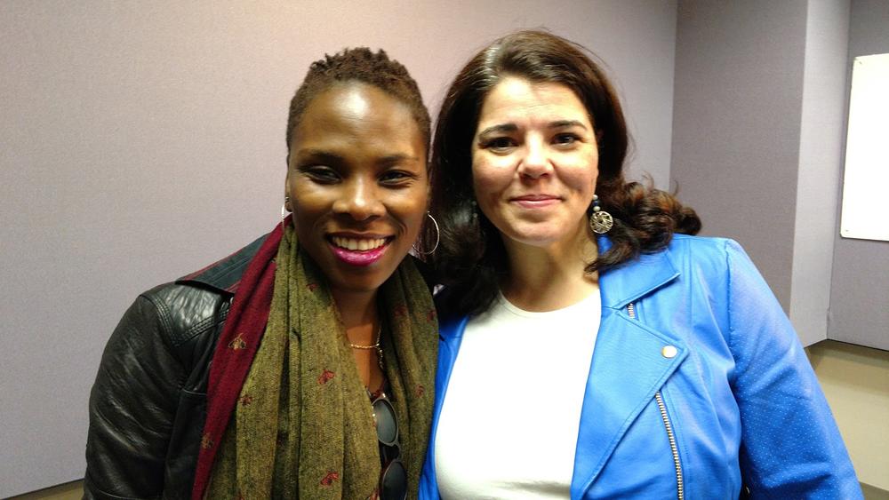Author and blogger Luvvie Ajayi and On Second Thought host Celeste Headlee.