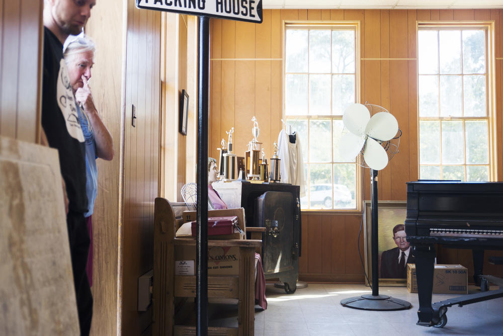 The front room of the museum at Central State Hospital. 
