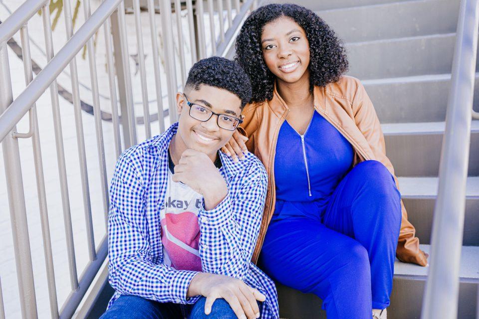 Charlie (left) and Hannah Lucas (right) are lifting spirits and advocating for mental health with a virtual prom for the class of 2020.