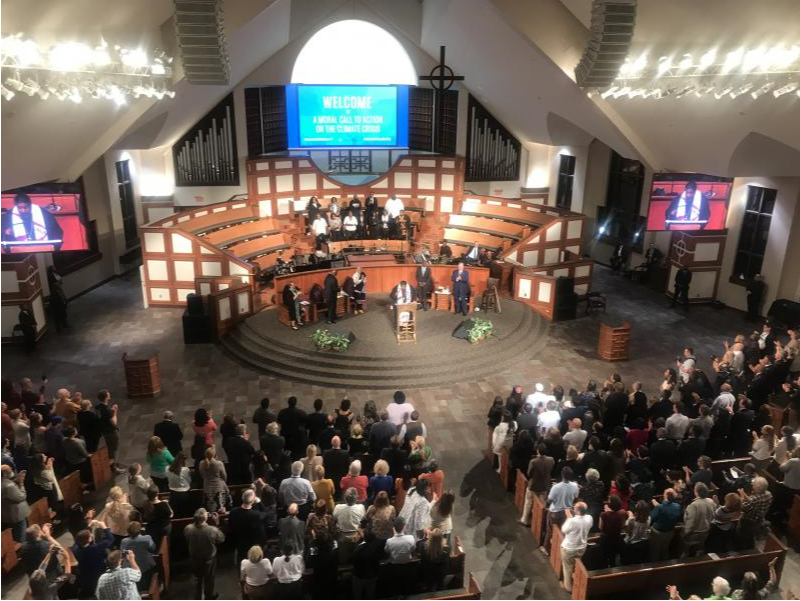 Former Vice President Al Gore is joined by Atlanta faith leaders on an interfaith discussion on climate change. 