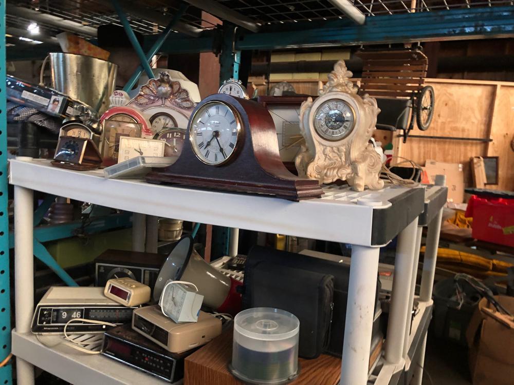Set pieces on display at Film Biz Recycling in Savannah.