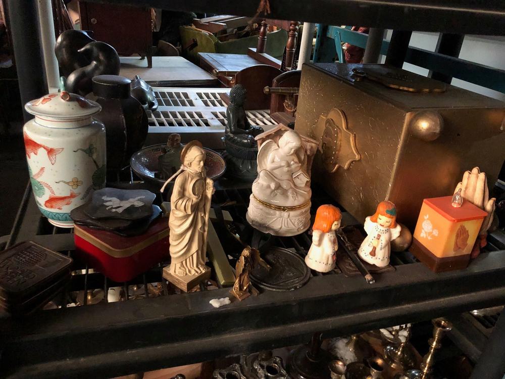Set pieces on display at Film Biz Recycling in Savannah.