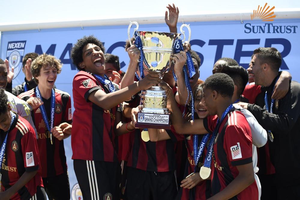 The Atlanta United Academy's U-14 team recently won at a youth tournament.