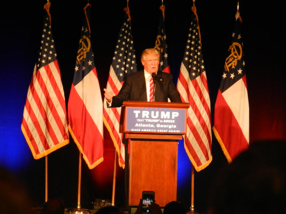 Donald Trump at the Fox Theatre on June 16, 2016.