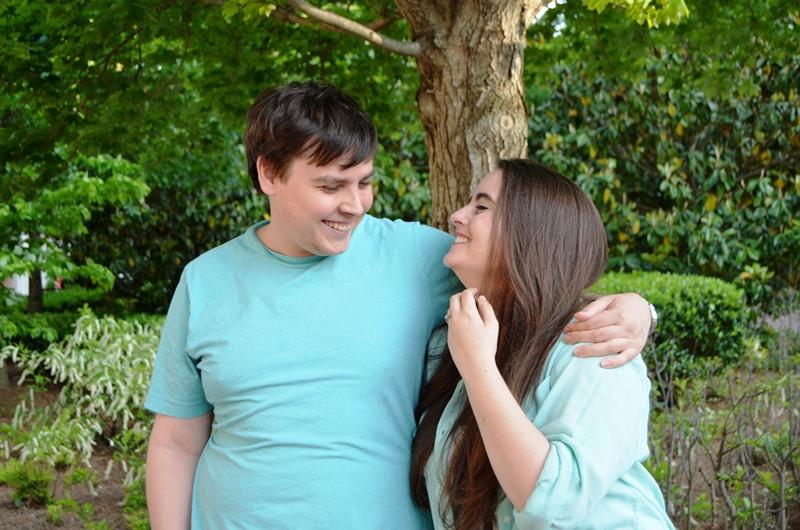 Emory University recent grad Megan Leahy with her fiancÃ©