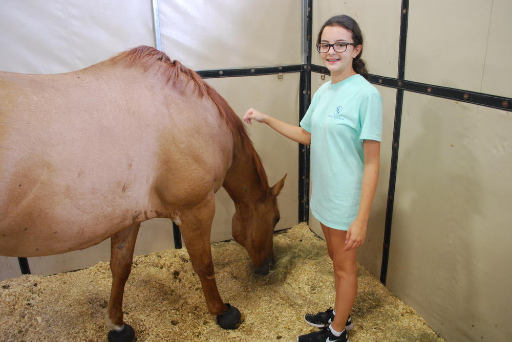 Julia Stevenson and her horse, Ridge. 