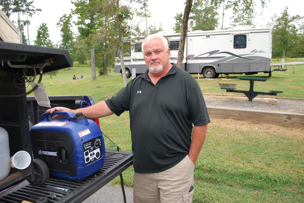 Bob Haugh moved his RV from Miami hoping to spare it damage from the storm.  