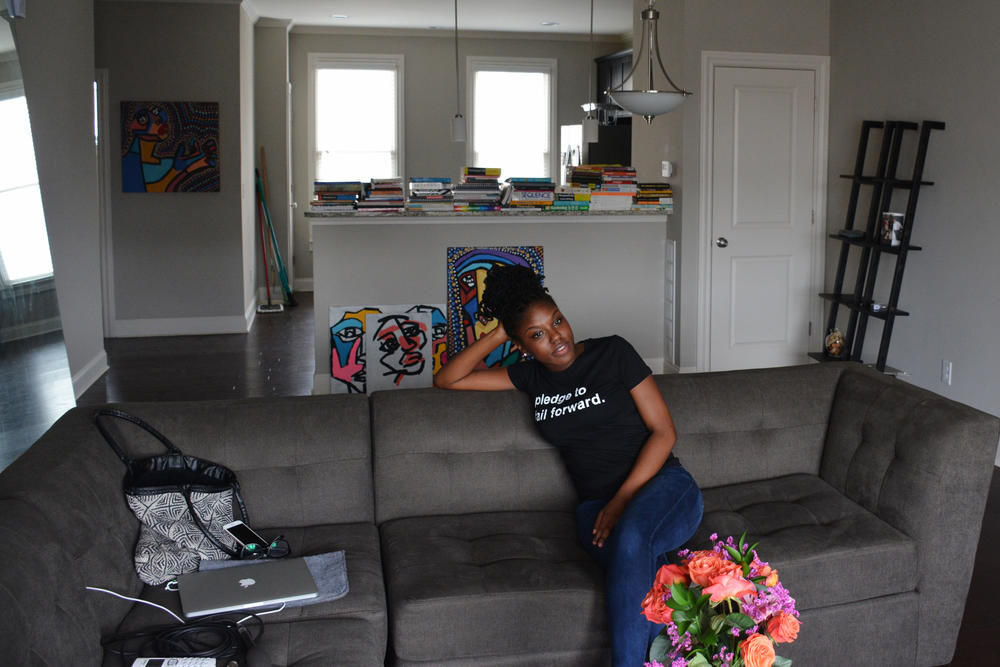 Brittney Hart's happy to take her time getting settled in her new home.