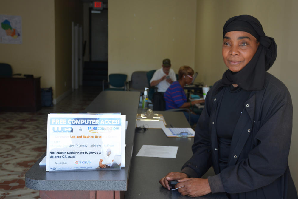 Precious Muhammad rents the storefront to the lab, but said it doesn't turn a profit. She's alright with that.