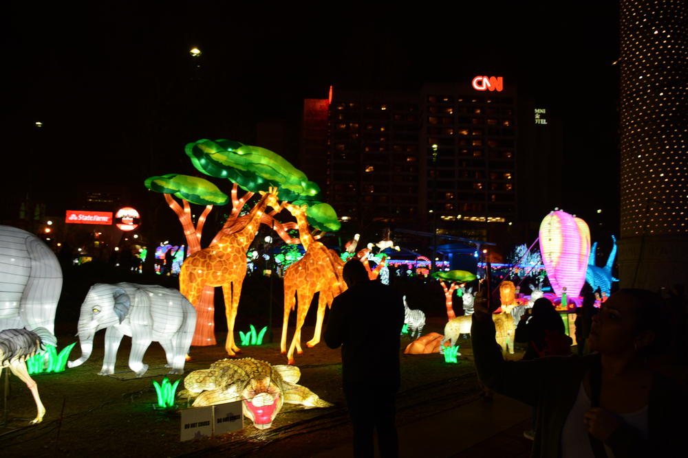 The Chinese Lantern Festival is running until Jan. 5 in Centennial Olympic Park in downtown Atlanta.