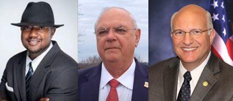 Challengers Tim Rivers and Mike Smallwood and incumbent David Davis.