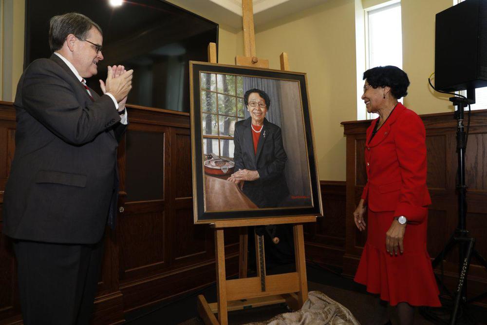 Mary Frances Early was honored with an official UGA portrait in 2018. Now, the university is naming its College of Education after her.