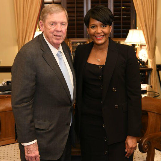 Sen. Johnny Isakson invited Atlanta Mayor Keisha Lance Bottoms as his guest to President Donald Trump's 2019 State of the Union address.