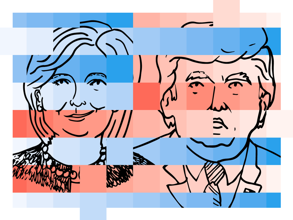 The outcome of the presidential race is based on the Electoral College, rather than the popular vote. The first candidate to win at least 270 electoral votes wins the presidency.